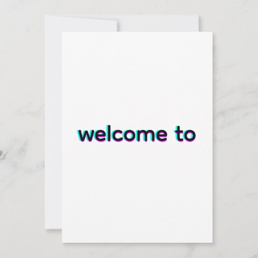 2000s feest blanco 30e verjaardag uitnodigingen (Achterkant)