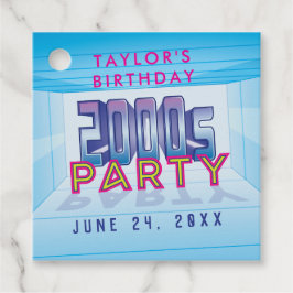 2000s Feest Thema Favor Tags Bedankjes Labels