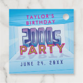 2000s Feest Thema Favor Tags Bedankjes Labels (Achterkant)