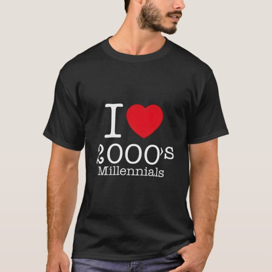 2000'S Millennials Generatie Is Hier Illustratie T-shirt (Voorkant)
