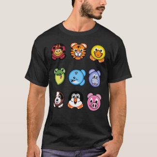 2000s Nostalgia ZooPals Borden Klassieke T-Shirt