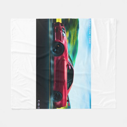 2000's sportwagen Fleece Deken (Voorkant (Horizontaal))