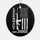 2001 21e verjaardag van de Legendary Patriot 21 ja Keramisch Ornament (Links)