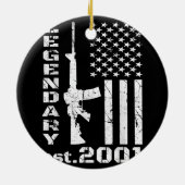 2001 21e verjaardag van de Legendary Patriot 21 ja Keramisch Ornament (Achterkant)