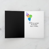 2001 Birthday Year Fun Trivia Card Kaart (Binnen)