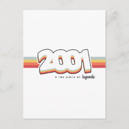 2001 De geboorte van legendes Briefkaart