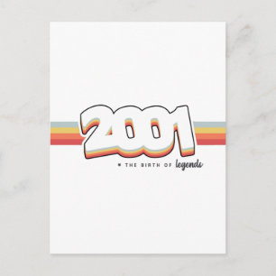 2001 De geboorte van legendes Briefkaart