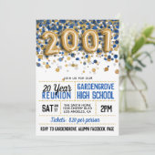 2001 High School College Reünie Kaart (Staand voorkant)