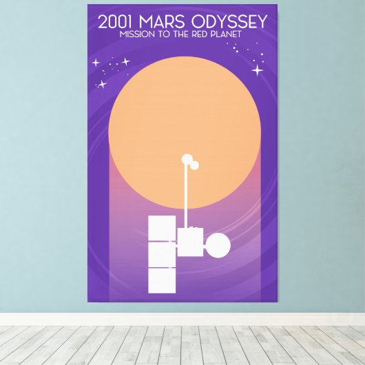 2001 mars odyssee canvas afdruk (Insitu (Houten vloer))