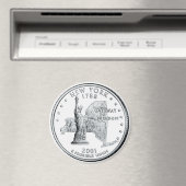 2001 New York State Quarter magneet (Insitu (Vaatwasser))