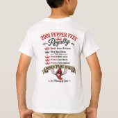 2001 Pepper Fest 25e Verjaardag Jeugd T-shirt (Achterkant)