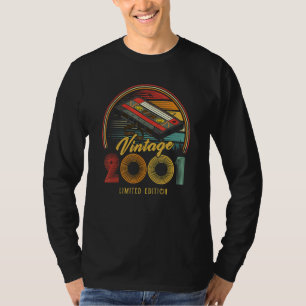 2001 Retro Cassette 2001 21ste verjaardag 21 T-shirt