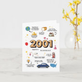 2001 Verjaardag Kaart voor zoon of dochter (Gele Bloem)
