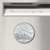 2001 Vermont State Quarter magneet (Insitu (Vaatwasser))
