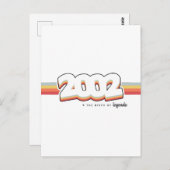 2002 De geboorte van Briefkaart van legenden (Voorkant / Achterkant)