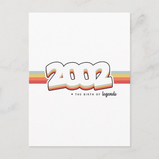 2002 De geboorte van Briefkaart van legenden (Voorkant)
