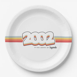 2002 De geboorte van legenden Papieren Bordje