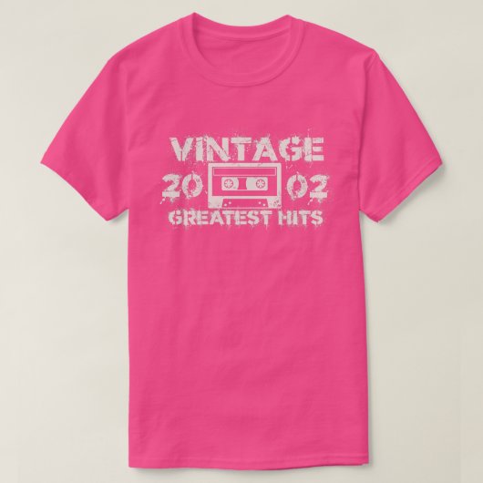 2002 Grootste Hits  Wit T-shirt (Design voorkant)