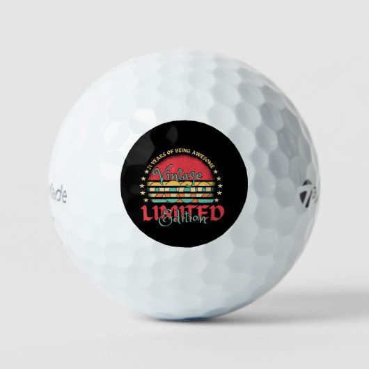 2002 Limited Edition 21 jaar oud 21st Golfballen (Voorkant)