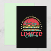 2002 Limited Edition 21 jaar oud 21st Save The Date (Voorkant / Achterkant)