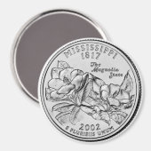 2002 Mississippi State Quarter magneet (Voorkant / Achterkant)