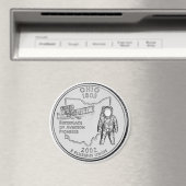 2002 Ohio State Quarter magneet (Insitu (Vaatwasser))