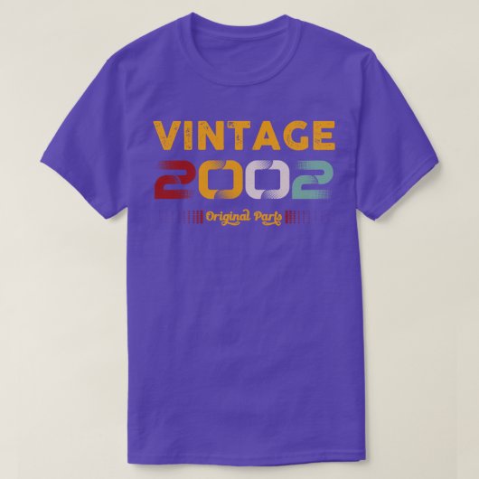 2002 Originele Gezinsdelen - Verjaargeschenk T-shirt (Design voorkant)