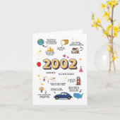 2002 Verjaardag Kaart voor zoon of dochter (Gele Bloem)