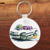 2003-06 Silverado White Truck Sleutelhanger (Voorkant)