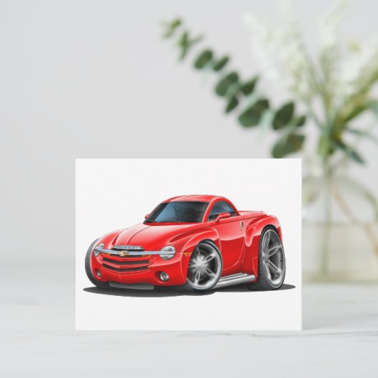 2003-06 SSR Red Truck Briefkaart (Staand voorkant)