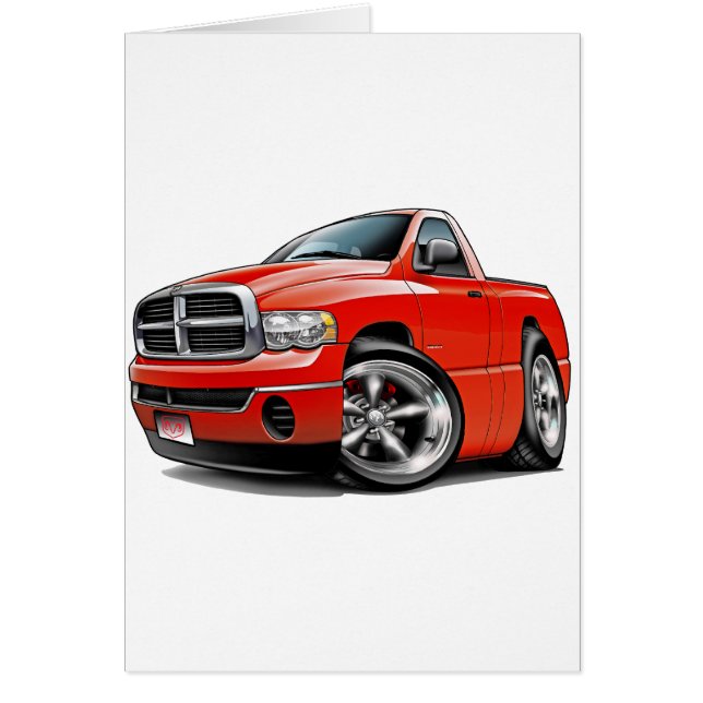 2003-08 Dodge Ram Red Truck (Voorkant)