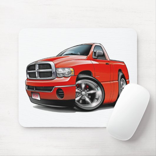2003-08 Dodge Ram Red Truck Muismat (Met muis)