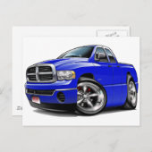 2003-08 Ram Quad Blue Truck Briefkaart (Voorkant / Achterkant)