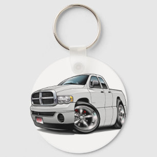 2003-08 Ram Quad White Truck Sleutelhanger