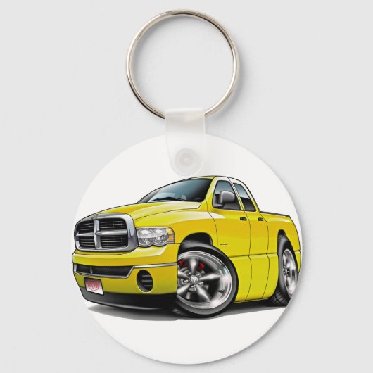 2003-08 Ram Quad Yellow Truck Sleutelhanger (Voorkant)