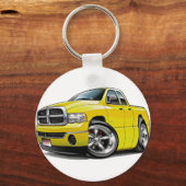 2003-08 Ram Quad Yellow Truck Sleutelhanger (Voorkant)