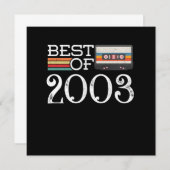 2003 17 e Jubileum Birthday Gift Kaart (Voorkant / Achterkant)