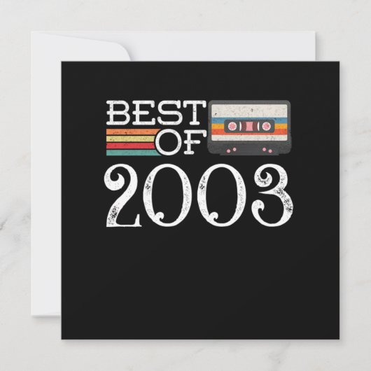 2003 17 e Jubileum Birthday Gift Kaart (Voorkant)