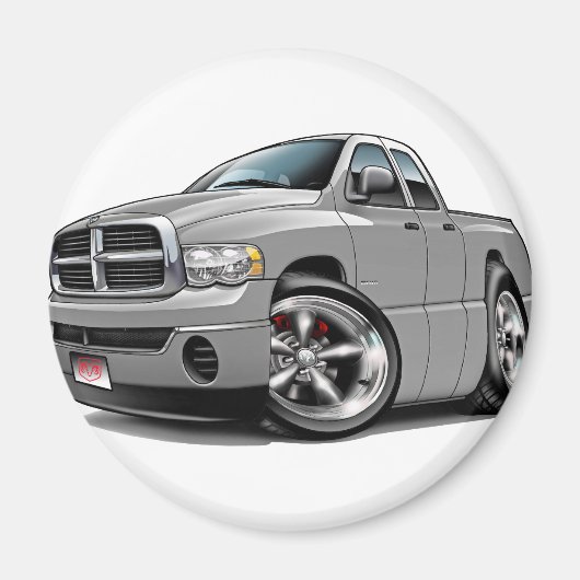 2003-2008 Ram Quad Silver Truck Magneet (Voorkant)