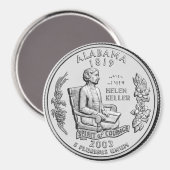 2003 Alabama State Quarter magneet (Voorkant / Achterkant)