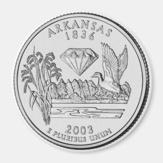 2003 Arkansas State Quarter magneet