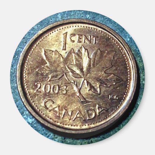 2003 Canadese Penny (Voorzijde) Magneet (Voorkant)