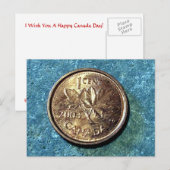 2003 Canadian Penny (Front) Briefkaart (Voorkant / Achterkant)