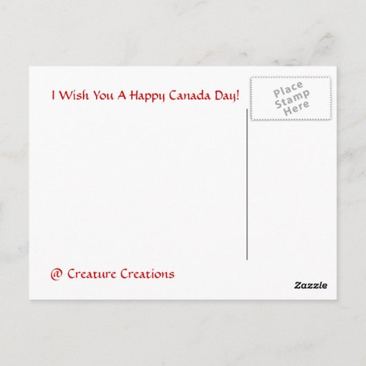 2003 Canadian Penny (Front) Briefkaart (Achterkant)