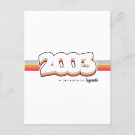 2003 De geboorte van legendes Briefkaart