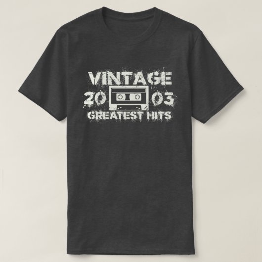 2003 Grootste Hits  Wit T-shirt (Design voorkant)
