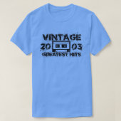 2003 Grootste Hits  Zwart T-shirt (Design voorkant)