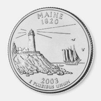 2003 Maine State Quarter magneet