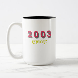 2003 Topnummer, In 'Da Club Tweekleurige Koffiemok