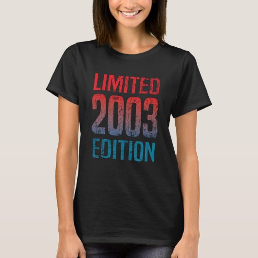  2003 u2013 2003 Birthday 2 T-shirt (Voorkant)